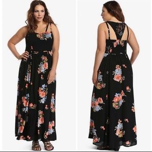 Torrid floral maxi dress